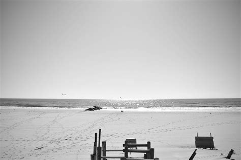 Banco de imagens : de praia, mar, costa, areia, oceano, horizonte, neve, inverno, Preto e branco ...