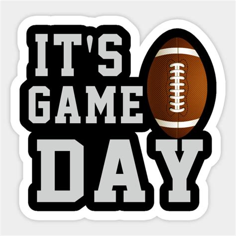 game day football cute gift - Game Day - Sticker | TeePublic