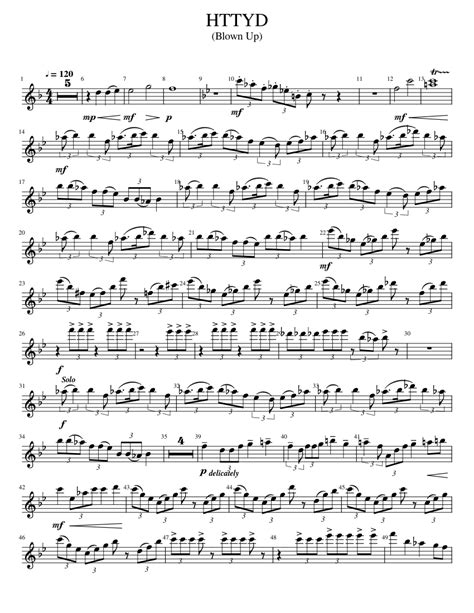 Test Drive (HTTYD) – John Powell How To Train Your Dragon - Flute Sheet music for Flute (Solo ...