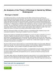 an-analysis-of-the-theme-of-revenge-in-hamlet-by-william-shakespeare ...