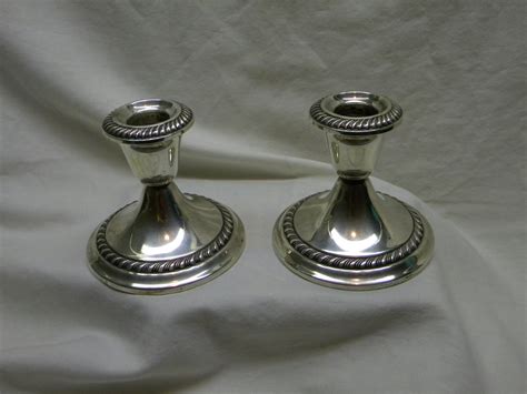 vintage candle holders Gorham Sterling silver 667