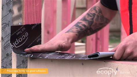 Sill Tape Installation | Ecoply Barrier | CHH Woodproducts - YouTube