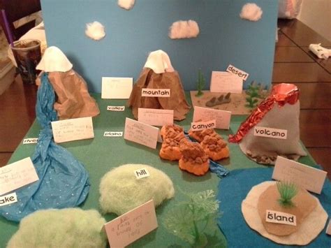 landforms project | Landform projects, Social studies elementary ...