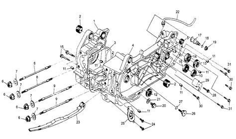 150cc GY6 Crankcase Area - 150cc Original Engine Parts - 150cc Buggy Parts