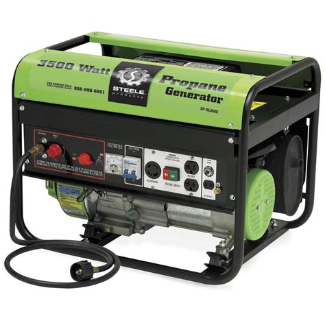 Propane - powered Steel® Products 3,500 - watt Generator - 156665 ...