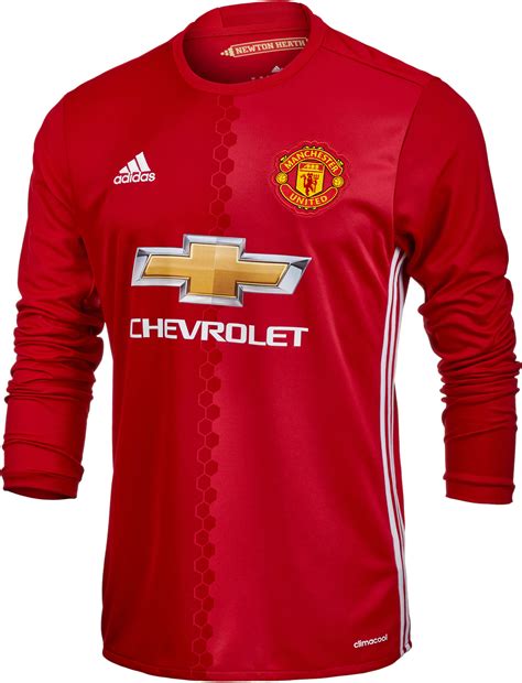 adidas Manchester United L/S Jersey - Manchester United Home Jerseys