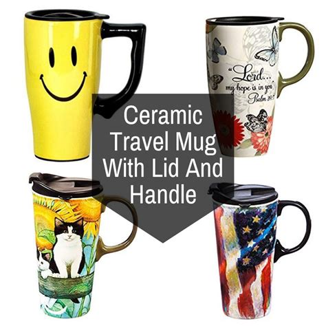 Ceramic Travel Mug With Lid And Handle - Road Mugs