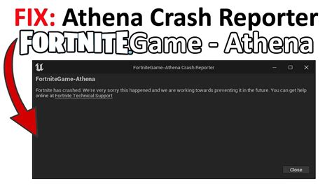 How To Fix Athena Crash Reporter In Fortnite - YouTube