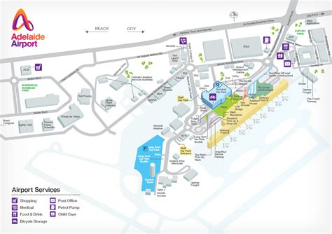 Adelaide Airport Staff Car Park Map - Adelaide Airport