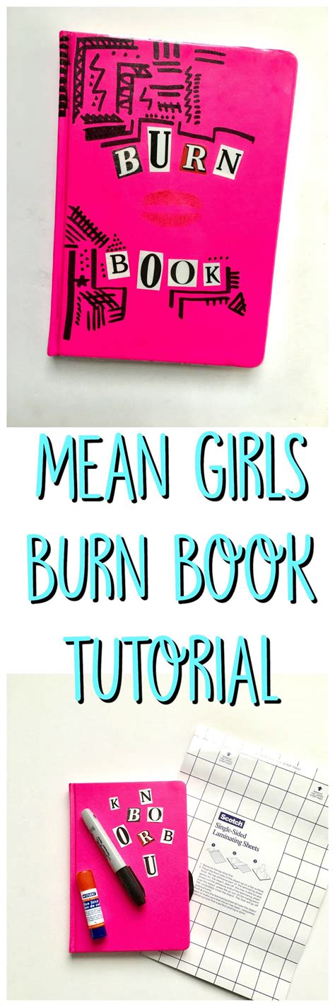 Mean Girls Burn Book Tutorial | Mean girls burn book, Diy book, Mean girls