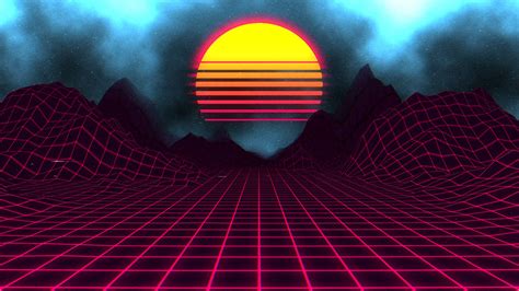 4k Resolution Neon Wallpaper Hd 80s Neon Sunset Wallpaper | Images and Photos finder