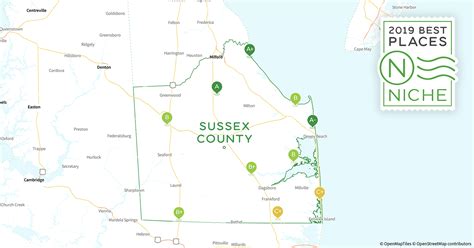 Map Of Sussex County De - Maping Resources