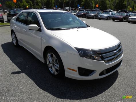 2012 White Platinum Tri-Coat Ford Fusion Sport #63780708 | GTCarLot.com - Car Color Galleries