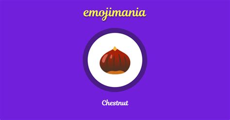 🌰 Chestnut emoji Copy & Paste - Emojimania