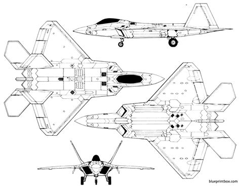 F 22 Raptor Blueprint
