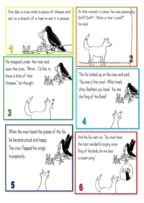 The Fox and the Crow - A Fable for Reading Comprehension