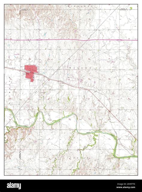 Wilson, Kansas, map 1956, 1:24000, United States of America by Timeless ...