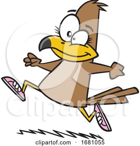 Cartoon Running Falcon Posters, Art Prints by - Interior Wall Decor ...