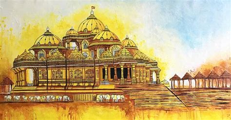 Indian art Akshardham Painting Contemporary art BAPS