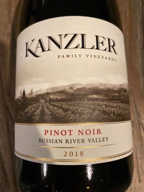 2018 Kanzler Vineyards Pinot Noir Estate Reserve, USA, California ...