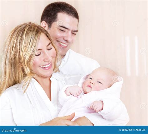 Parents with newborn baby stock photo. Image of love - 38807076