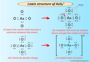 Lewis Structure of AsO4 3- (With 5 Simple Steps to Draw!)