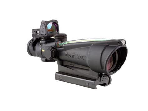 Trijicon TA11-C-100565/D-100557 3.5x35 ACOG Scope Dual Illuminated Chevron .223 Reticle W/ COlt ...