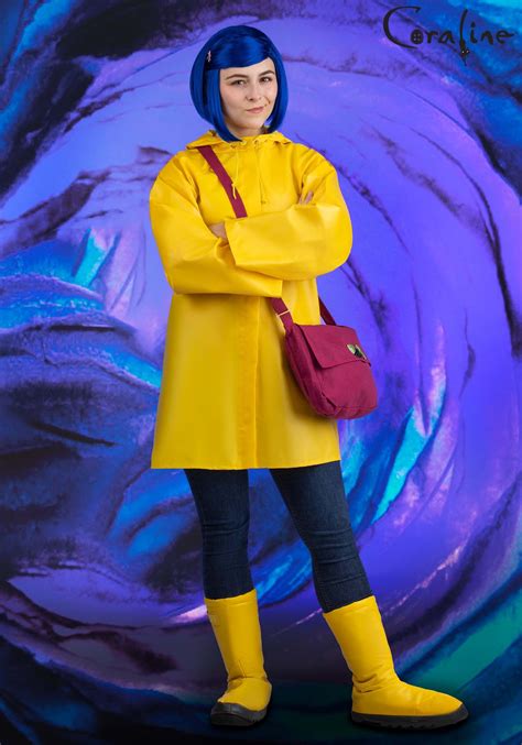 Women's Coraline Raincoat Costume | Coraline Costumes