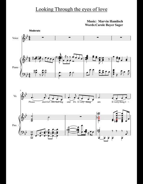 looking_Through_the_eyes_of_love WIP sheet music for Piano download free in PDF or MIDI