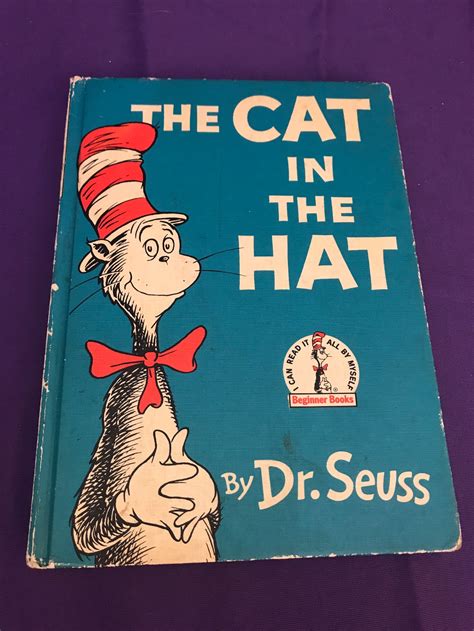 The Cat In The Hat Dr. Seuss 1957 Vintage Books Old Books | Etsy
