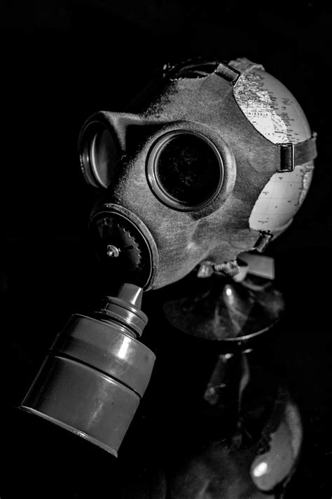 Gas Mask On Globe Free Stock Photo - Public Domain Pictures