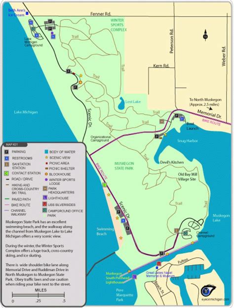 Muskegon State Park Map In Muskegon State Park Campground Map - Printable Map