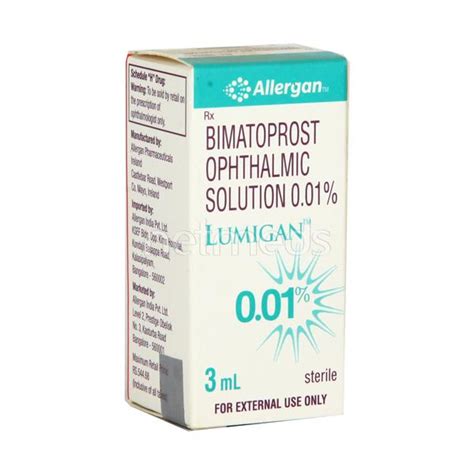 Lumigan 0.01% Eye Drops 3ml - Buy Medicines online at Best Price from Netmeds.com