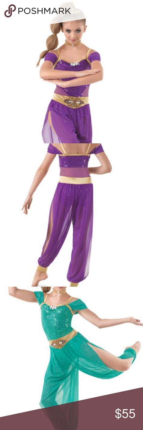 Weissman Genie In A Bottle Dance Costume | Dance costumes, Purple fashion, Clothes design