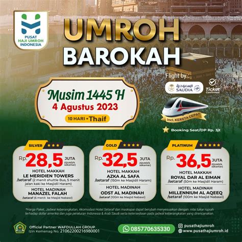 Biaya Paket Jadwal Umroh 2023 - 2024 Musim 1445 H ⭐ Istimewa