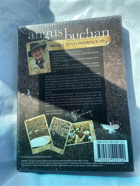 Angus Buchan Mighty Men Conference 09 Men of Promise DVD Set New Shalom ...