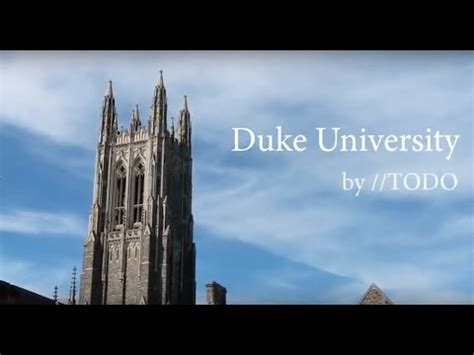 Duke University Tour - YouTube