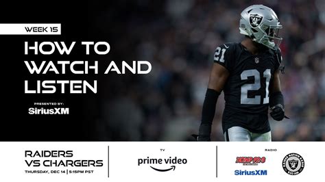 How to watch, listen to and livestream Raiders vs. Chargers