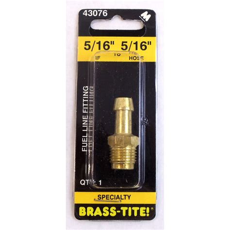 Clearance items :: BRASS-TITE 5/16" IF TO 5/16" HOSE BRASS FUEL LINE FITTING