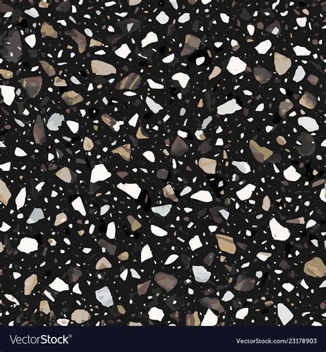 Terrazzo flooring seamless pattern in earth Vector Image