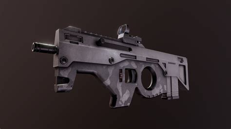 Submachine-gun Sci-fi - 3D model by Herr Wolf (@WOLF911) [6e22c36] - Sketchfab