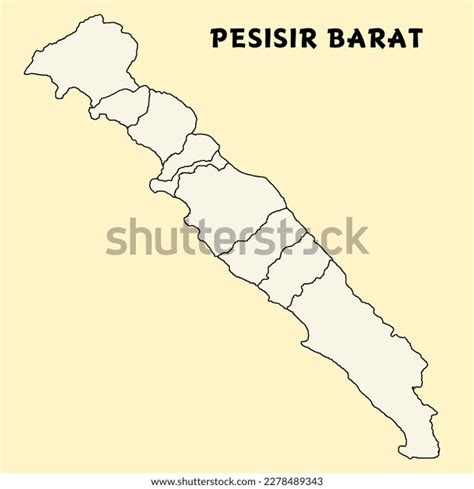 This Map Lampung Area One Areas Stock Illustration 2278489343 ...