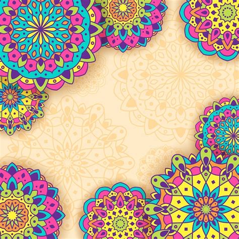 Premium Vector | Diwali rangoli background