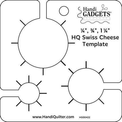 Handi Quilter Swiss Cheese Ruler HG00422 - 1000's of Parts - Pocono Sew & Vac