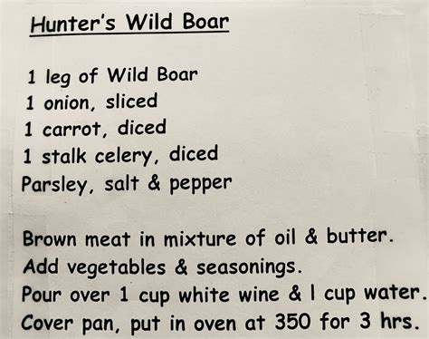 Wild Boar Recipes – Bearbrook Free Range and Grass Fed Meats & Game ...