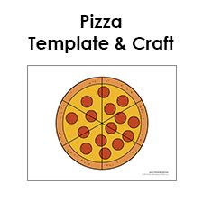 Blank Pizza Template | Printable Pizza Craft for Kids