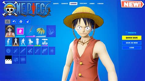 Fortnite ONE PIECE Monkey D. Luffy Skin Showcase! (Concept) - YouTube