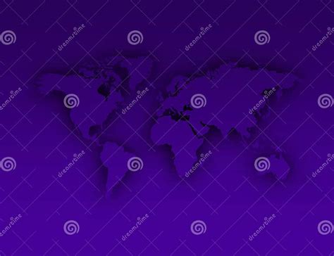 Violet World Map Silhouette Shadow Stock Illustration - Illustration of icon, nature: 200403663