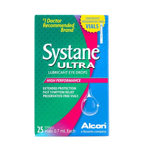 SYSTANE ULTRA Lubricant Eye Drops for Dry Eye Symptoms, 25 Preservative-Free Single Use Vials ...