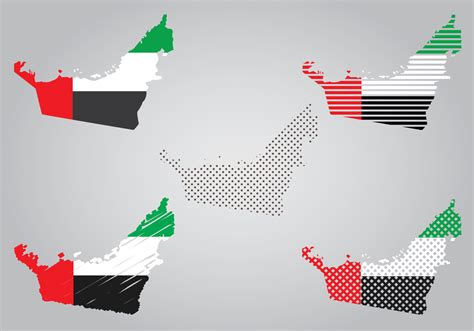 UAE Map and Flag 103841 Vector Art at Vecteezy